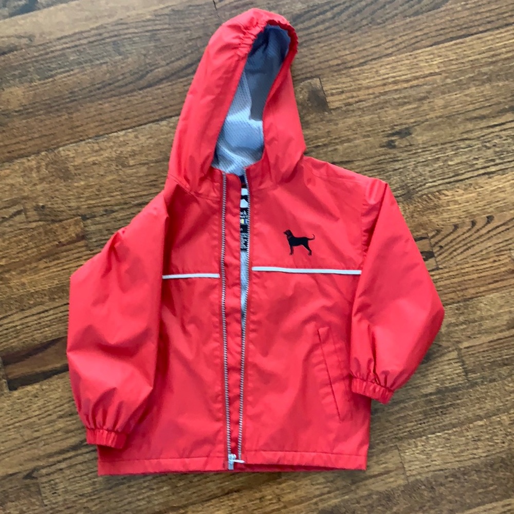 Boys Black Dog raincoat size 4T